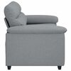 vidaXL 2-seater Sofa Light grey Polyester fabric, metal, plywood, solid wood