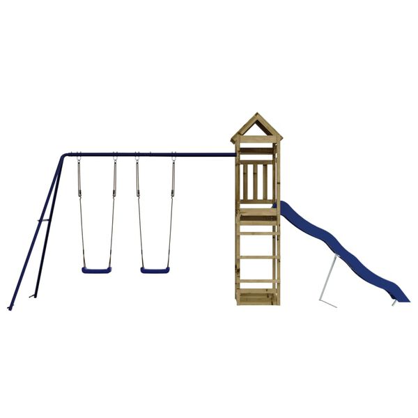 vidaXL Outdoor Playset Pinewood Vacuum pressure-treated pinewood Large