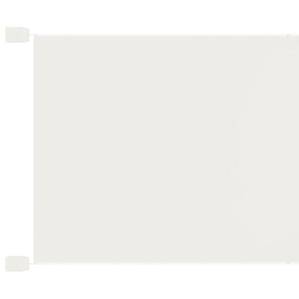 vidaXL Vertical Awning White Oxford fabric (100% polyester) Large
