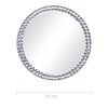 vidaXL Wall Mirror Silver Acrylic crystal, toughened glass Medium
