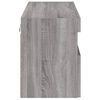 vidaXL TV Wall Cabinet Grey Sonoma Engineered Wood Medium