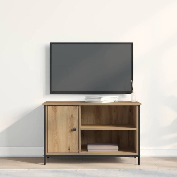 vidaXL TV Cabinet artisan oak 80 x 40 x 50 cm Engineered wood
