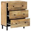 vidaXL Side Cabinet Natural wood Solid mango wood, engineered wood, iron