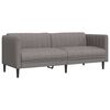 vidaXL Sofa Set Taupe Fabric (100% polyester), plywood, solid wood