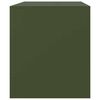 vidaXL TV Cabinet Olive Green Cold-rolled Steel 26.4 x 15.4 x 17.3 in