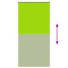 vidaXL Roller Blind Leaves Green 100% Polyester 31.5 x 51.2 in Durable