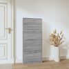 vidaXL Shoe Cabinet Gray Sonoma Engineered wood Medium Shoe Cabinet