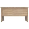 vidaXL Coffee Table Sonoma Oak Engineered Wood Medium Height-Adjustable