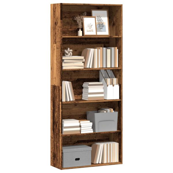 vidaXL Book Cabinet Old wood Engineered wood Book Cabinet Rectangular