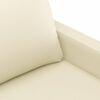vidaXL 3-seater Sofa Cream
