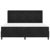 vidaXL Box Spring Bed with Headboard Black 78.74 x 78.74 in Velvet