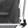 vidaXL Laundry Basket with Wheels 3 Compartments Grey