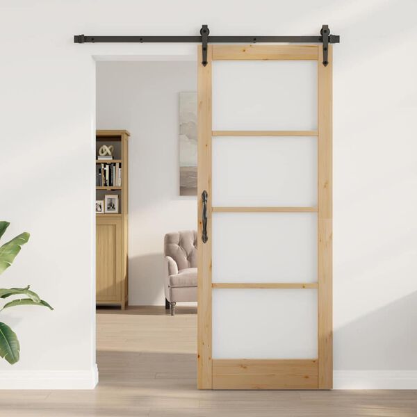 vidaXL Interior Door ORKDAL Brown 32.68 x 83.07 in