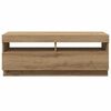 vidaXL TV Cabinet Artisan Oak Engineered wood 39.4 in x 13.8 in x 15.7 in