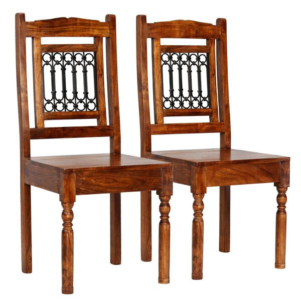 vidaXL Dining Table Set Brown Solid Acacia wood Medium Durable