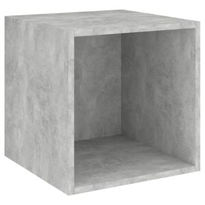 vidaXL Wall Cabinet Concrete Gray Engineered wood