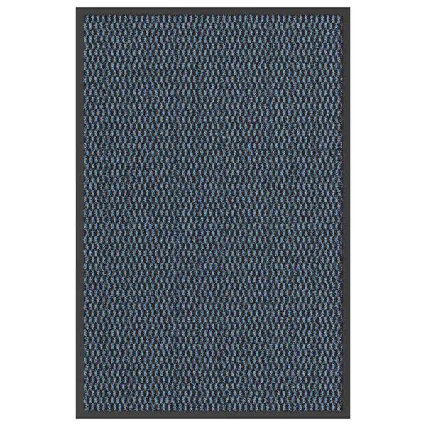 vidaXL Doormat Blue PP (Polypropylene) and PVC 23.6x35.4 in Durable