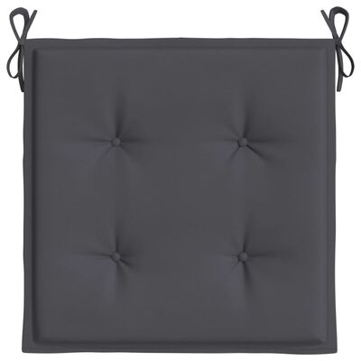 vidaXL Garden Chair Cushions 6 pcs Anthracite 19.7"x19.7"x1.2" Oxford Fabric