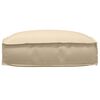 vidaXL Cushion Beige 19.69 x 19.69 x 4.72 in Oxford Fabric