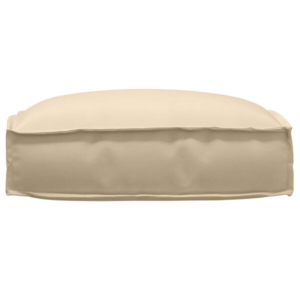 vidaXL Cushion Beige 19.69 x 19.69 x 4.72 in Oxford Fabric