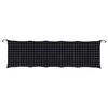 vidaXL Garden Bench Cushion Set of 2 Black Check Pattern