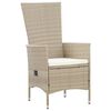 vidaXL Outdoor Dining Set Beige, Cream White