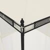 vidaXL Gazebo with Mesh Walls Cream 9.6'x9.6' Steel