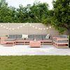 vidaXL Garden Sofa Set Reddish-Brown Solid Douglas Fir Wood Large