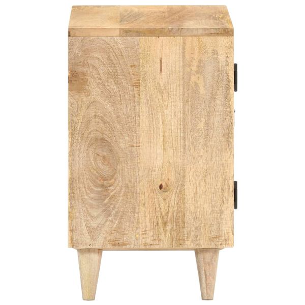 vidaXL Bedside Cabinet Natural Solid mango wood Compact Bedside Cabinet