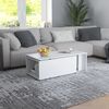 vidaXL Coffee Table White Engineered wood Large Simple Coffee Table