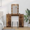 vidaXL Dressing Table Brown 40.16 x 12.99 x 53.15 in Engineered Wood