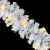 vidaXL Christmas Garland White PVC 16.4 ft extra-wide Christmas Garland