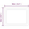 vidaXL LED Bathroom Mirror 23.6"x31.5"