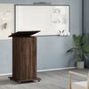 vidaXL Lectern Brown Oak Engineered Wood Standard Lectern Rectangular