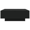 vidaXL Coffee Table Black Engineered Wood Low Coffee Table Coffee Table
