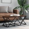 vidaXL Coffee Table Brown Oak Engineered Wood, Metal Medium Durable