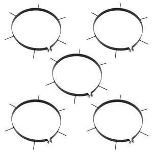 vidaXL Lawn Aerator Clamp Black Iron 11.8 in diameter Durable