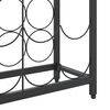 vidaXL Wine Rack for 95 Bottles Black 21.3"x7.1"x78.7" Wrought Iron