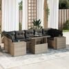 vidaXL Garden Sofa Set Grey
