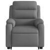 vidaXL Stand Up Massage Recliner Chair Dark Grey Polyester, Metal, Plywood