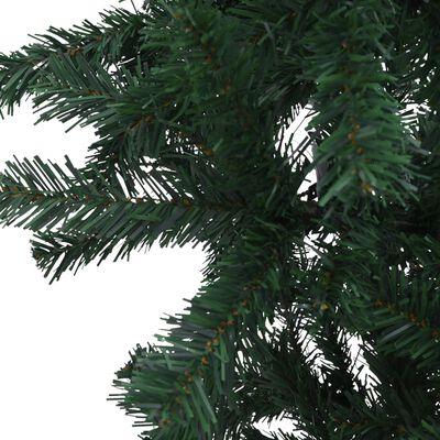 vidaXL Upside-down Artificial Christmas Tree with LEDs&Ball Set 70.9"