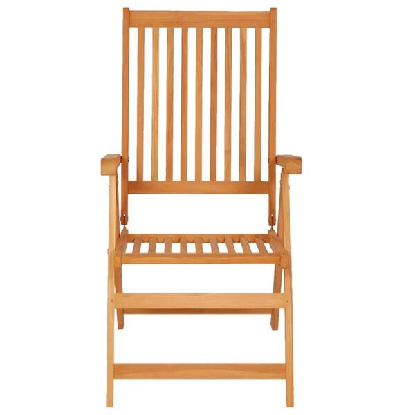 vidaXL Garden Chair Set of 6 Taupe, Natural Teak Solid Teak Wood Standard