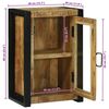 vidaXL Bathroom Cabinet Brown 15.7" x 11.8" x 23.6" Solid Mango wood