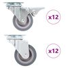 vidaXL 24 pcs Swivel Casters 1.97 " (6x143436)