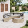 vidaXL Patio Sofa Set Beige, Light Gray