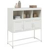 vidaXL Sideboard White Cold-rolled steel Medium Sideboard Rectangular