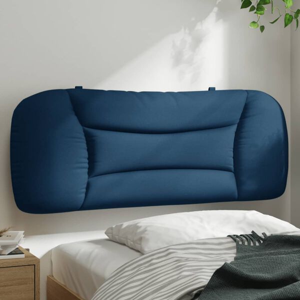 vidaXL Headboard Cushion Blue 100% polyester 39.4 in Headboard Cushion