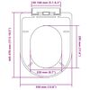 vidaXL White Soft-close Toilet Seat Square