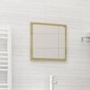 vidaXL Mirror Sonoma Oak Engineered wood, Acrylic 15.7 x 0.6 x 14.6 in