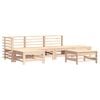 vidaXL Garden Lounge Set Natural Pine Solid Pine Wood, Plywood Slats
